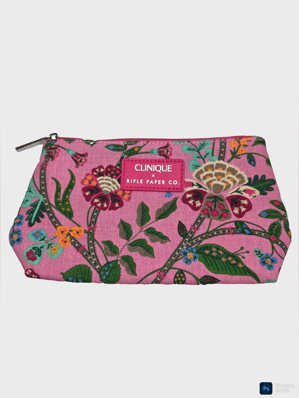 Clinique × Rifle Paper Company Cosmetic Bag Limited Edition Floral Makeup Pouch